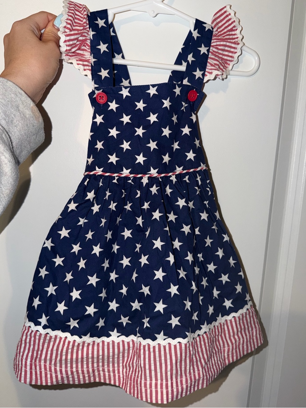 12M Nursery Rhyme Navy Blue Star Dress